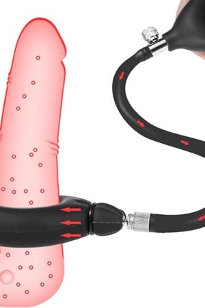 Inflatable Penis Ring Silicone Cock Rings Cock and Ball Ring Penis Clamp Adjustable Penis Rings Cockring Erectile Dysfunction Rings Anillos Para Pene Cockrings Penis Leash CBT for Men Couples Sex Toys