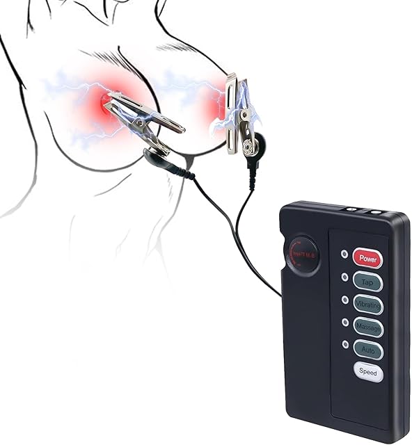 Clit Clamps Pussy Clamp Clamps Electric Nipple Clamps Nipple Sex Toys Nipple Clamp Clit Clamp Adjustable Nipple Clamps Nipple Toy for Clitoral Nipple Breast Flirting Vibrating for Women& Men BDSM Toy