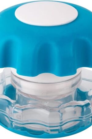 EZY DOSE Crush Pill, Vitamins, Tablets, Crusher and Grinder with Storage Compartment, Kids, Pets, Elderly, Effortlessly Crushes Medications into Fine Powder, Easy-to-Use Design, Blue, BPA Free
