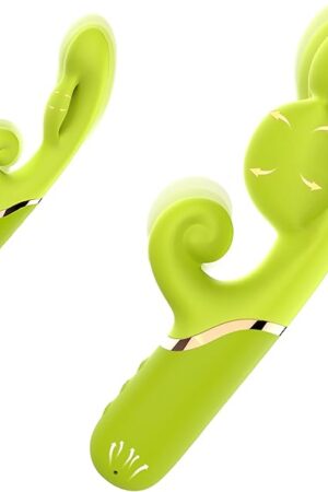 G-spot Vibrator Dildo Women Sex Toys - Adult Toys Inflatable Rabbit Vibrators for Vaginal & Anal Expansion Stimulation with 9 Modes and 3 Adjustable Frequencies Sex Toy for Women Couples