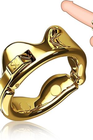 FST Adjustable Cock Ring Stainless Steel Crown Shape Penis Ring for Delay Ejaculation Lasting Erection Bondage Sex Toys for Men (L)