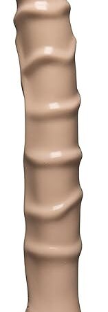 Doc Johnson Raging Hard-Ons - Slim Line - 8 Inch (8.7 in. Long and 1.2 in. Wide) - Heavily Veined - Dildo with Suction Cup Base - Great For Anal Beginners - Vanilla