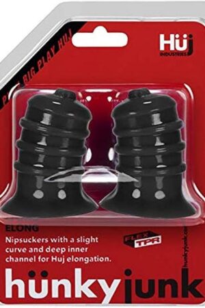 Elong Wide Base Nipple Sucker Black