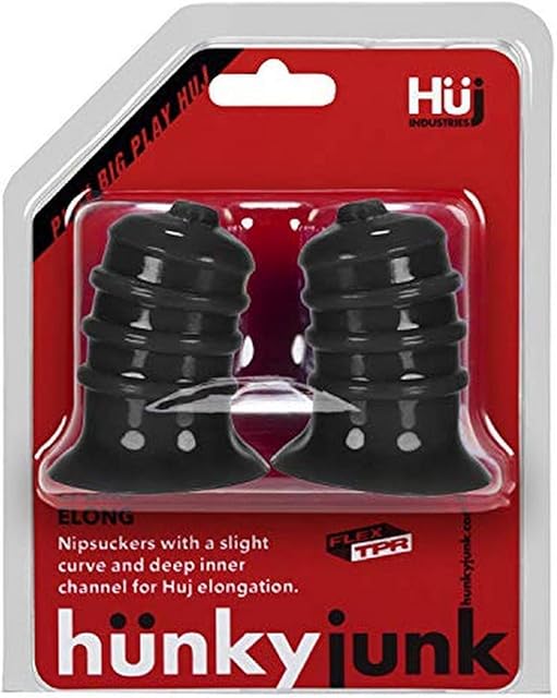 Elong Wide Base Nipple Sucker Black