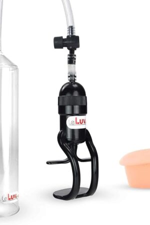LeLuv Vacuum Pump Easyop ZGrip Handle Natural Male Enhancement Bundle with Realistic Soft Flesh-Like Realistic Silicone Donut