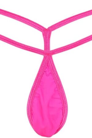 Women's sexy underwear ice silk mini crotch one piece Y-shaped thong