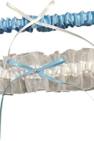 Women Wedding Bridal Legs Garter Set 2 Pieces Stretch Prom Garter Sexy Lace Leg Garter Belt