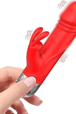 Dildo Bullet Vibrator Sex Toys - Mini Rabbit Vibrators with 12 Vibration Modes, Small Dildos Clitoral G Spot Vibrator for Women Pleasure, Powerful Female Rechargeable Adult Toy for Couple Games