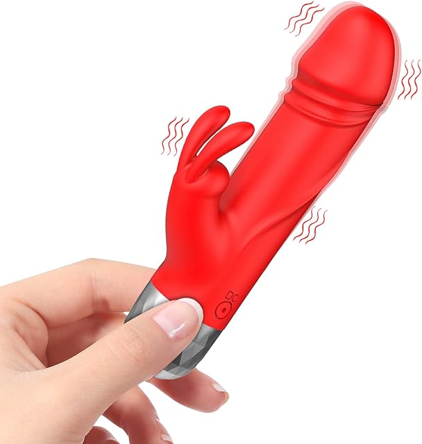 Dildo Bullet Vibrator Sex Toys - Mini Rabbit Vibrators with 12 Vibration Modes, Small Dildos Clitoral G Spot Vibrator for Women Pleasure, Powerful Female Rechargeable Adult Toy for Couple Games