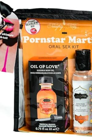 KAMA SUTRA Oral Sex Kit Perfect for Date Night Tropical Cocktail Oral Body Topping Flavored Lube KIt Kissable Massage TSA Travel Ready