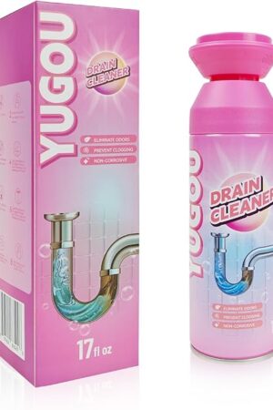 Foaming Drain Cleaner, Sink Cleaner and Deodorizer, Drain Clog Remover for Kitchen Sinks, Shower Drains, Tubs (1pcs)