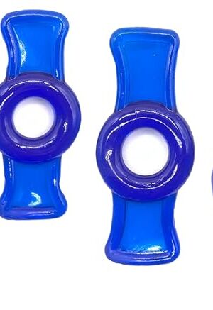 Constriction Rings 4-Pack Blue Stretchy Handles One of Each Size