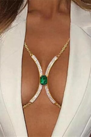 Body Chain Chest Chain Rhinestone Fringed Bra Chain Crystal Bikini Lingerie Woman Sexy Nightclub Clothing