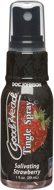 Doc Johnson GoodHead - Tingle Spray - Salivating Strawberry - 1 fl. Oz. (29 ml)