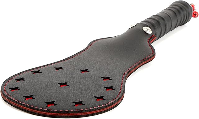 Leather Sexy Spanking Paddles Sex Whip, 141inch BDSM Sex Toy for Paddle Sex Play Flogger Adult Sex Slapper Punish Cosplay SM Sex Games Bondage Flirting Sexual Abuse for Couples