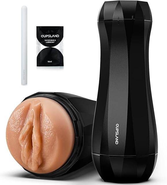 CUPSLAND Twirl Male Masturbator Cup for Men Orgasm?Man Masturbation Stroker with Lifelike Textured Vagina?Penis Training Masturbators Sex Toy for Men?Innovative Structure Male Stroker Male Sex Toy