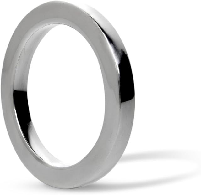 LeLuv Eyro Penis/Glans Ring with 32mm (1.25") Inside Diameter by 5mm Height - 5mm Width Stainless Steel