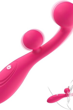 G Spot Vibrator Clitoral Stimulator Sex Toys 2-in-1 Dildo Vibrator with 3 Intensities and 7 Modes for Nipple Clitoral Vaginal Anal Stimulation Adult Sex Toy for Women and Couples