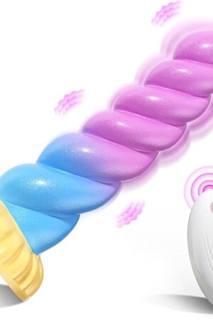 Vibrator Dildo Sex Toys, Realistic Dildos with Suction Cup 8 Vibration Modes, Remote Control Silicone Vibrating Fantasy Anal Dildo, Adult Toys for Men Women Couple G-spot Clitoral Stimulation