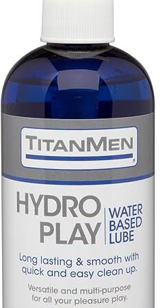 Doc Johnson TitanMen - Hydro Play Water Based Lube - Long lasting & Smooth with quick & easy clean up - Versatile and multi-purpose for all your pleasure play - 32 fl oz (946.3 mL)