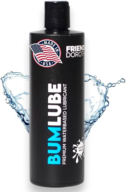 Bum Lube ? Ultra-Slick Water-Based Lubricant ? 12oz ? Long-Lasting, Toy-Safe & Easy Clean-Up ? Unscented & Gentle on Skin