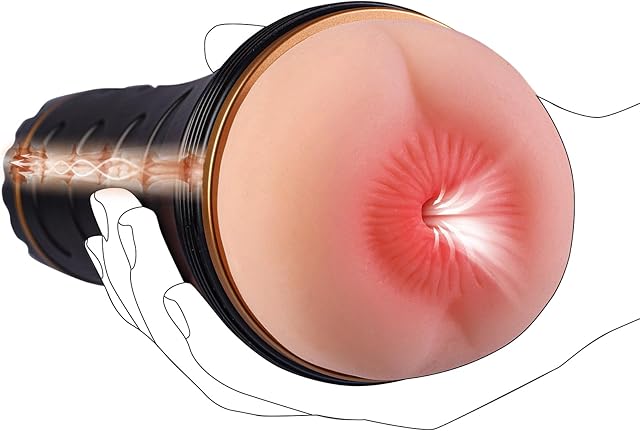 Anal Male Masturbator Cup Sex Toys for Men, Handheld Pocket Pussy with Realistic Anus Blowjob Sex Pleasure, Man Masturbation Cup for Penis Stimulator, Portable Pocket Pussies for Ass Butt Anus