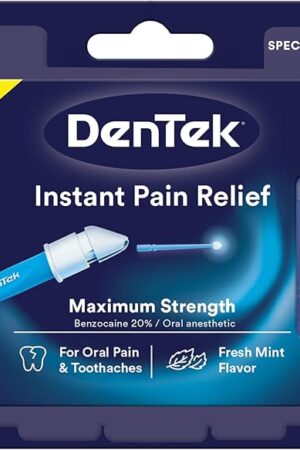 DenTek Instant Oral Pain Relief Maximum Strength Kit for Toothaches | 50 Count
