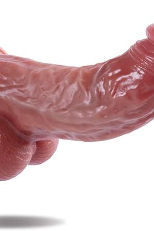 255?? Diameter Huge Dildo,Realistic Silicone Thick Dildos with Strong Suction Cup for Hands-Free and Anal Play,Curved Dildo for G-spot Stimulation Orgasm,Sex Toys for Women and Men