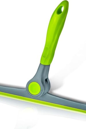 DSV Standard 10" Heavy Duty Green, Grey Window Cleaning Squeegee, Handheld Squeegee for Glass Doors, Windows, Car Windshields & More