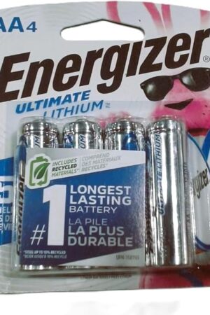 Energizer Ultimate e2 15 Volt AA Cylindrical Lithium Battery (4 Per Card)