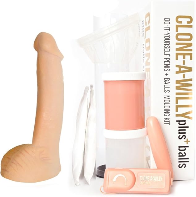 Clone-A-Willy Do-It-Yourself Penis and Balls Molding Kit (Light Skin Tone)