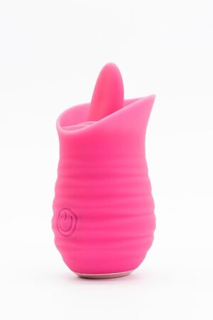 Clitoral Licking Vibrator Rose Sex Toy for Women, 2 in 1 Clitoral Nipple Stimulator with 10 Tongue Licking & 10 Vibrating Modes, Female Adult Sex Toys Anal Clit G Spot Vibrators for Sexual Pleasure
