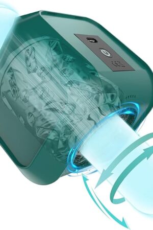 Automatic Male Masturbator, Adult Sex Toys for Men with 7 Thrusting & Rotating Modes, Electric Pocket Pussy for Man Penis Stimulator, Dual Open Ended Masturbation Cup Male Stroker Sexual Toy