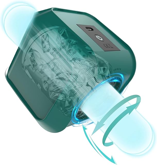 Automatic Male Masturbator, Adult Sex Toys for Men with 7 Thrusting & Rotating Modes, Electric Pocket Pussy for Man Penis Stimulator, Dual Open Ended Masturbation Cup Male Stroker Sexual Toy