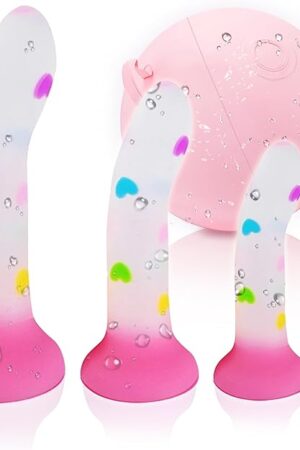 3 Piece Silicone Anal Dildo Sets with Suction Cup,Realistic Fantasy Dildo Training Kits with Huge Large and Small Sizes for Beginner,Strap On Ball Sex Toys Set for Men Women