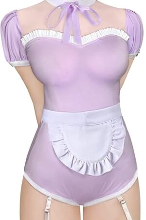 Cotton Romper Onesie Pajamas Bodysuit - Maid Suit