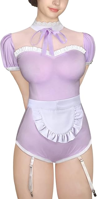 Cotton Romper Onesie Pajamas Bodysuit - Maid Suit