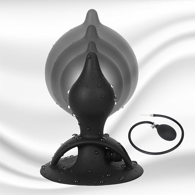 Inflatable Anal/Butt Plug Prostate Massager, Anal Training Set, One for All Anal Plug Set, LGBT Anus Vagina Dilator Expander for Erotic Games