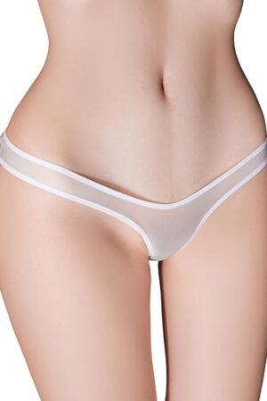 Women Sexy Silky Sheer See Through Panties Lingerie Stretchy Micro Bikini Briefs Underwear