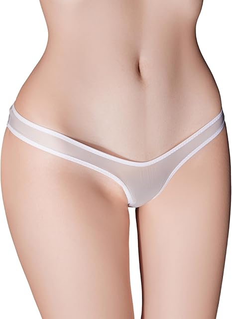 Women Sexy Silky Sheer See Through Panties Lingerie Stretchy Micro Bikini Briefs Underwear
