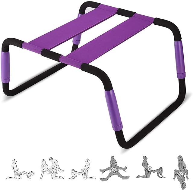 Generic Newly Sex Stool Sexual Enhancer Couples Sex Chair Couch for Couples Position Aids Chair, Adult SM Games, Riding Weightless Bouncing Stools, Sex Novelty Toys AO-53023, Purple3