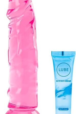 6 inch Realistic Cute Dildo, Soft Beginner Small Anal Toys, Soft Realistic Sex Toy Thin Penis with Strong Suction Cup for Women/Men/Couples, Adult Sex Toy for Vaginal/Anal Stimulation (Pink)