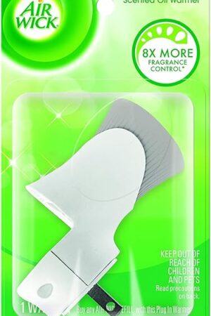 Air Wick plug in Scented Oil Warmer, White, 1 Count, Essential Oils, Air Freshener