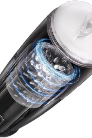 Automatic Male Masturbator Sex Toys for Men -Adult Toys Hands Free Masturbators with 10 Thrusting & 10 Rotating Modes,Pocket Pussies Mens Sex Toys Penis Pump with Suction Base and 3D Sleeve