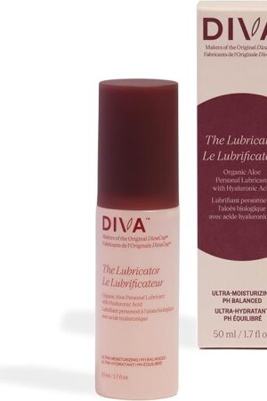 DIVA Lubricator - Ultra-Moisturizing & Long-Lasting Lubricant - Fragrance-Free & Plant-Based Formula - Never Sticky, Always Slippery - Keeps Skin Barrier Healthy - 50 mL