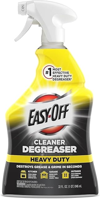 Easy-Off Heavy Duty Degreaser Cleaner Spray, Kitchen Degreaser, 32 Oz