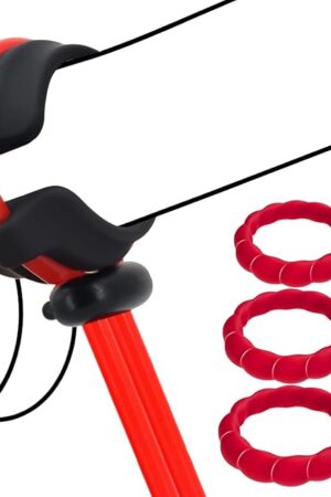 Cock Ring Adjustable Penis Ring Set Silicone Soft Stretchy Male Sex Toys Adult Toys Cockring Cock Sexual Stimulation Device Ring for Erection Enhancing Long Lasting Stronger (RED)