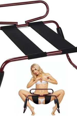 Adult Sex Chair Furniture Sex Chair Height Adjustable Sex Position Chair Sex Bench for Couples Adult SM Games, Sexual Enhancer Position Aids Chair,Sex Novelty Toys (red, Large)
