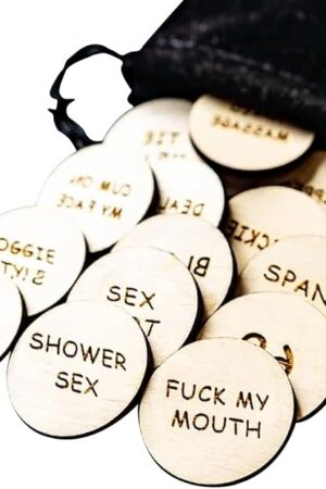 20Pcs Date Night Activity Tokens, Valentines Ideas Gifts for Couples, Funny Wooden Couples Date Night Activity Token, Romantic Funny Sex Token Gift for Him (Package 3, Round)