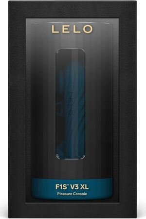 LELO F1S V3 XL Male Sex Toy with Bluetooth App, Automatic Male Masturbator with 7 Settings Sex Toy for Men with an Interactive AI Mode, Hands Free Masturbators, (Teal)